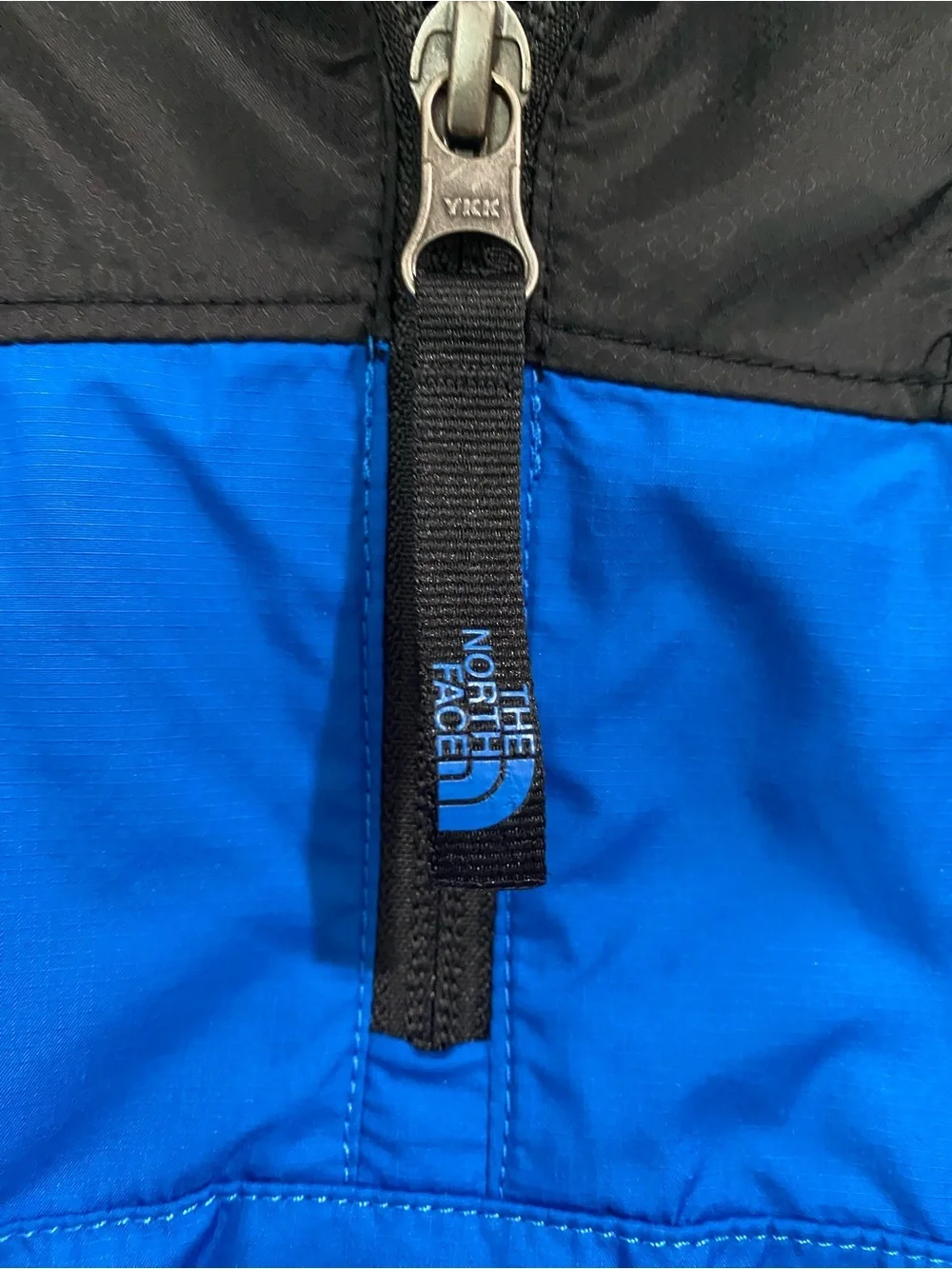 The North Face Blue and Black Kids' Pullover Rain Anorak